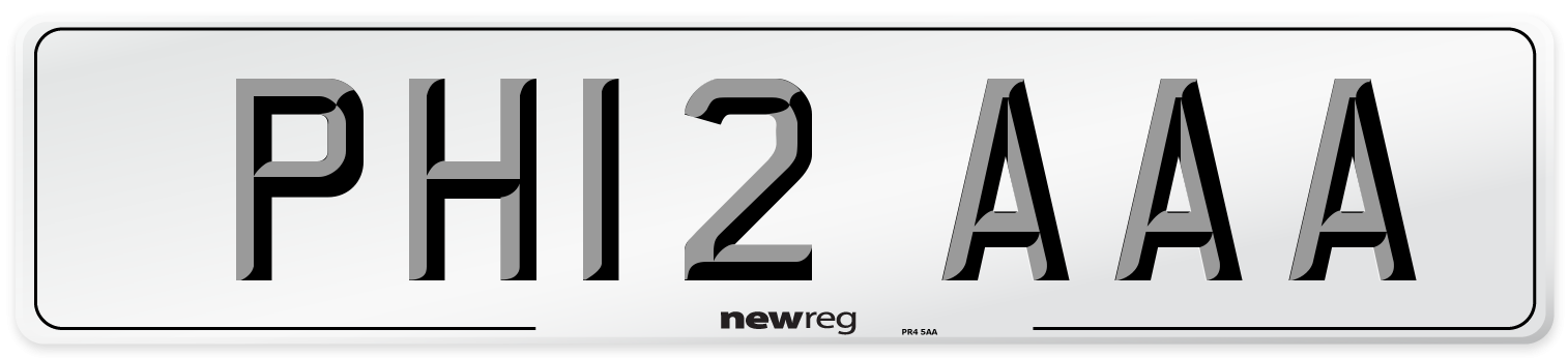 PH12 AAA Number Plate from New Reg